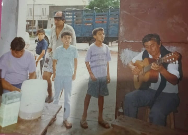 Iván Camaño durante su juventud