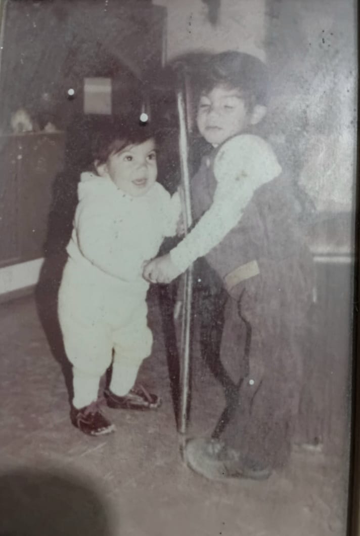 Iván Camaño durante su infancia