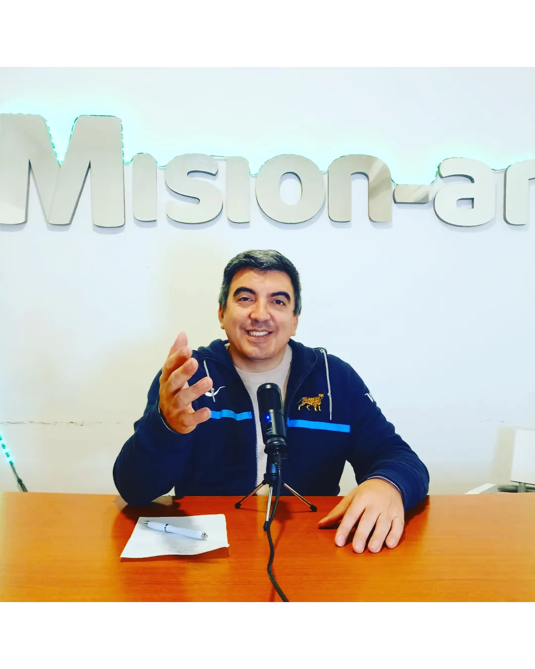 Iván Camaño en actividad de Mision-ar
